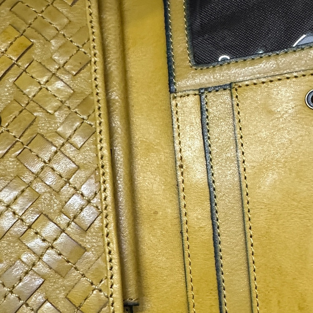 Patricia Nash Yellow Rattan Tri- fold Woven Clutch Wallets RFID - Picture 12 of 12
